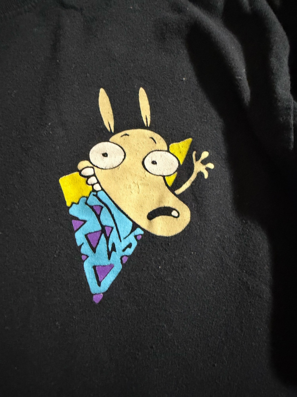 Nickelodeon Rocko’s modern life Graphic Long-Sleeve Tee in Black & Yellow - Picture 2 of 6